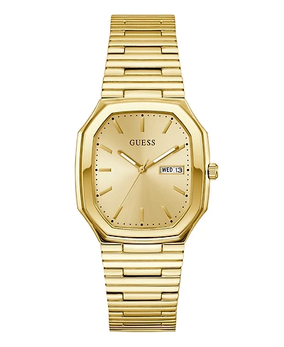 Guess Men's Gold Tone Date Watch, 35mm