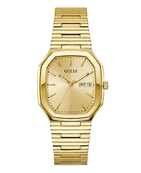 Guess Men's Gold Tone Date Watch, 35mm