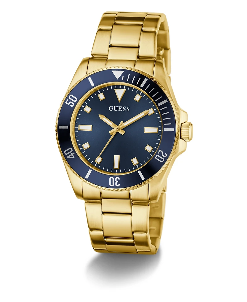Guess Men's Gold Tone Analog Watch, 41mm