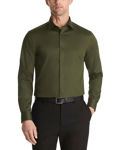 Calvin Klein Men's Steel Plus Slim Fit Dress Shirt