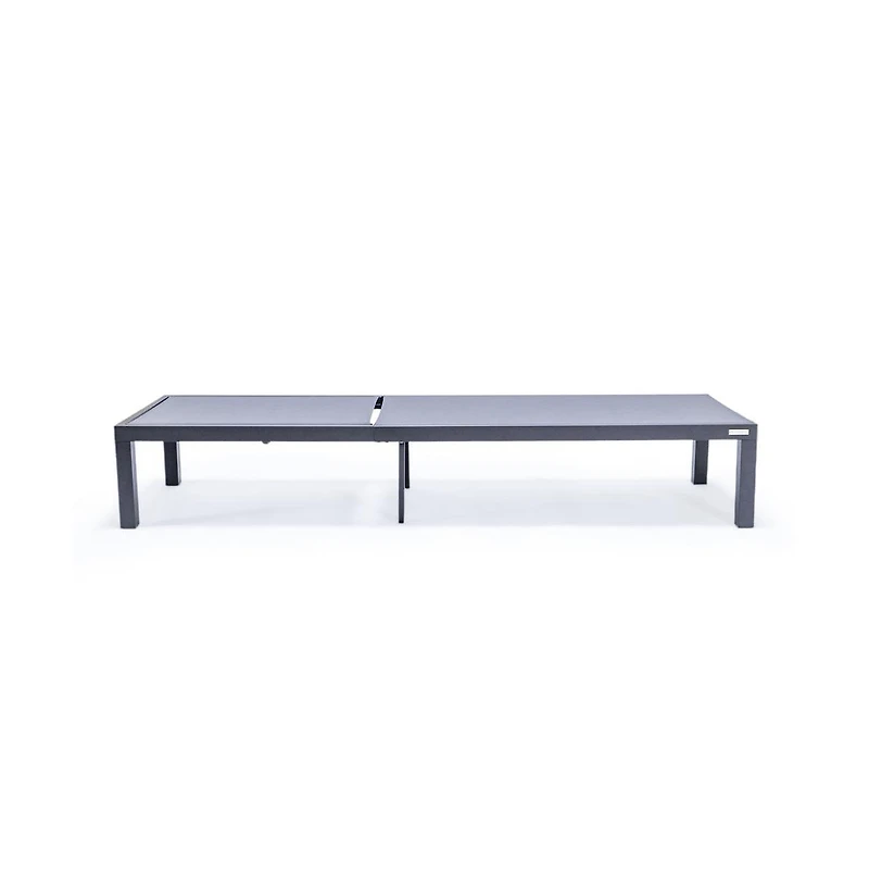 LeisureMod Marlin Patio Chaise Lounge Chair With Aluminum Frame