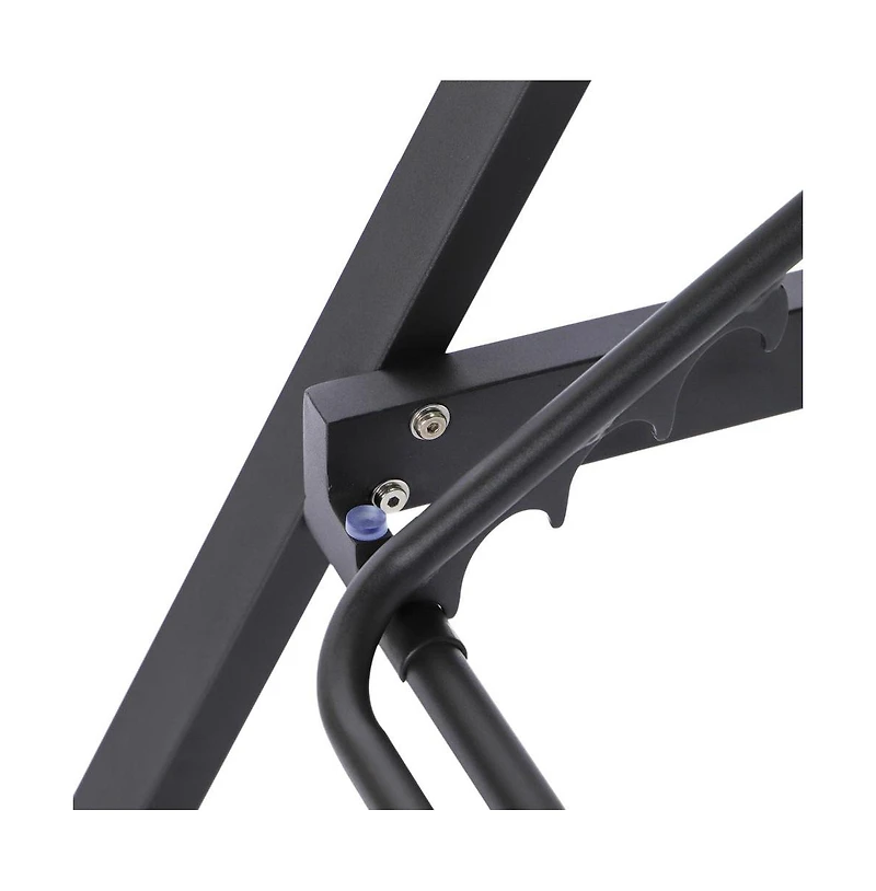 LeisureMod Marlin Patio Chaise Lounge Chair With Armrests in Aluminum Frame