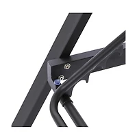 LeisureMod Marlin Patio Chaise Lounge Chair With Armrests in Aluminum Frame