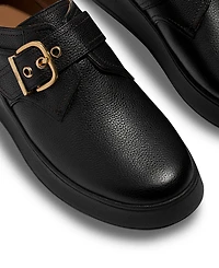 FitFlop Women's F-Mode Stitch Tumbled-Leather Monk Shoes
