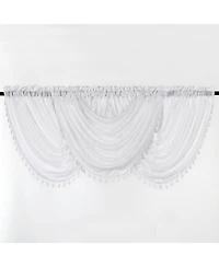Kate Aurora Living Textured Crepe Sheer Single Window Curtain Treatments And Valances