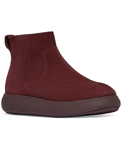 FitFlop Women's iQ-comff Suede Zip Ankle Booties
