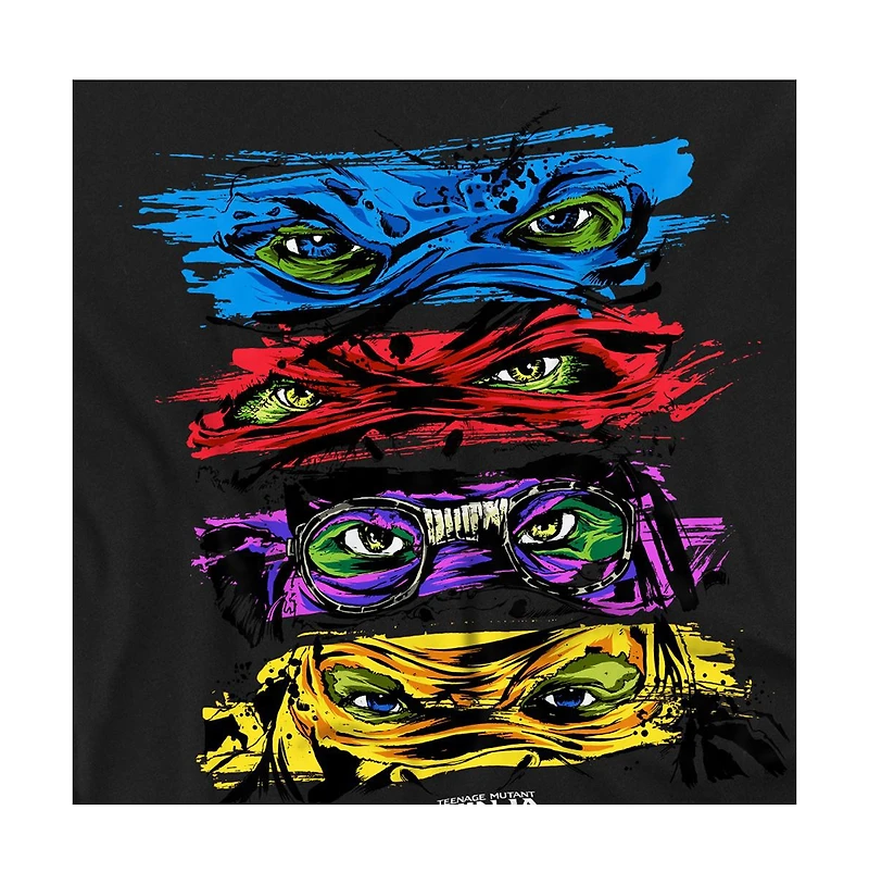Logovision Men's Teenage Mutant Ninja Turtles Out Of The Shadows Group Stacked Masks T-Shirt