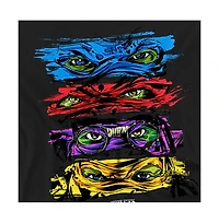 Logovision Men's Teenage Mutant Ninja Turtles Out Of The Shadows Group Stacked Masks T-Shirt