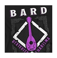Logovision Men's Dungeons Dragons Bard Dexterity Charisma T-Shirt