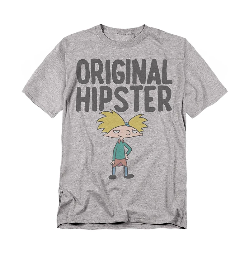 Logovision Men's Hey Arnold Original Hipster T-Shirt