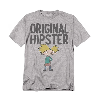 Logovision Men's Hey Arnold Original Hipster T-Shirt