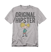 Logovision Men's Hey Arnold Original Hipster T-Shirt