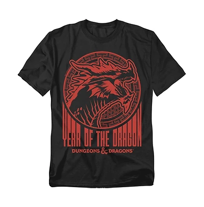 Logovision Men's Dungeons And Dragons Year Of The Dragon Street Red T-Shirt