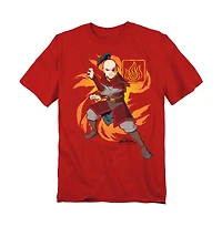 Logovision Men's Avatar The Last Airbender Zuko Flame Burst T-Shirt