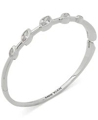 Anne Klein Navette Cubic Zirconia Hinge Bracelet