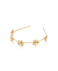 Ettika Gold Tone Petals Headband