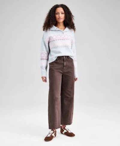 Now This Womens High Rise Washed Barrel Leg Jeans Exclusively At Macys