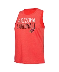 Concepts Sport Women's 2-Piece Black/Cardinal Arizona Cardinals Muscle Tank Top and Pants Lounge Set