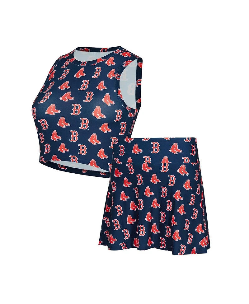 Concepts Sport Women's 2-Piece Navy Boston Red Sox Knit Tank Top and Skort Set