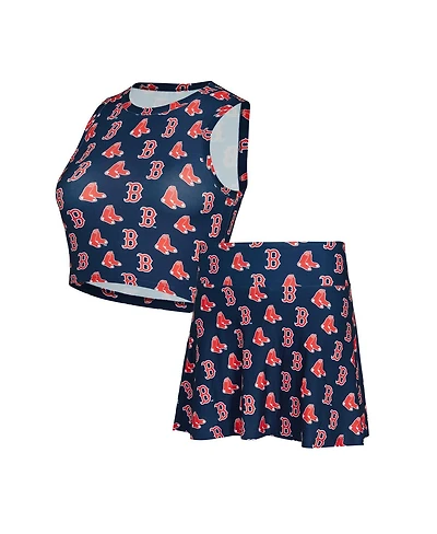 Concepts Sport Women's 2-Piece Navy Boston Red Sox Knit Tank Top and Skort Set