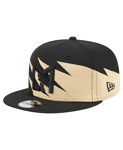 New Era Big Boys and Girls Black/Gold Lafc Jagged 9FIFTY Snapback Hat