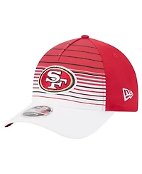 New Era Men's White/Scarlet San Francisco 49ers Adventure Gradient 9FORTY M-Crown A-Frame Adjustable Hat