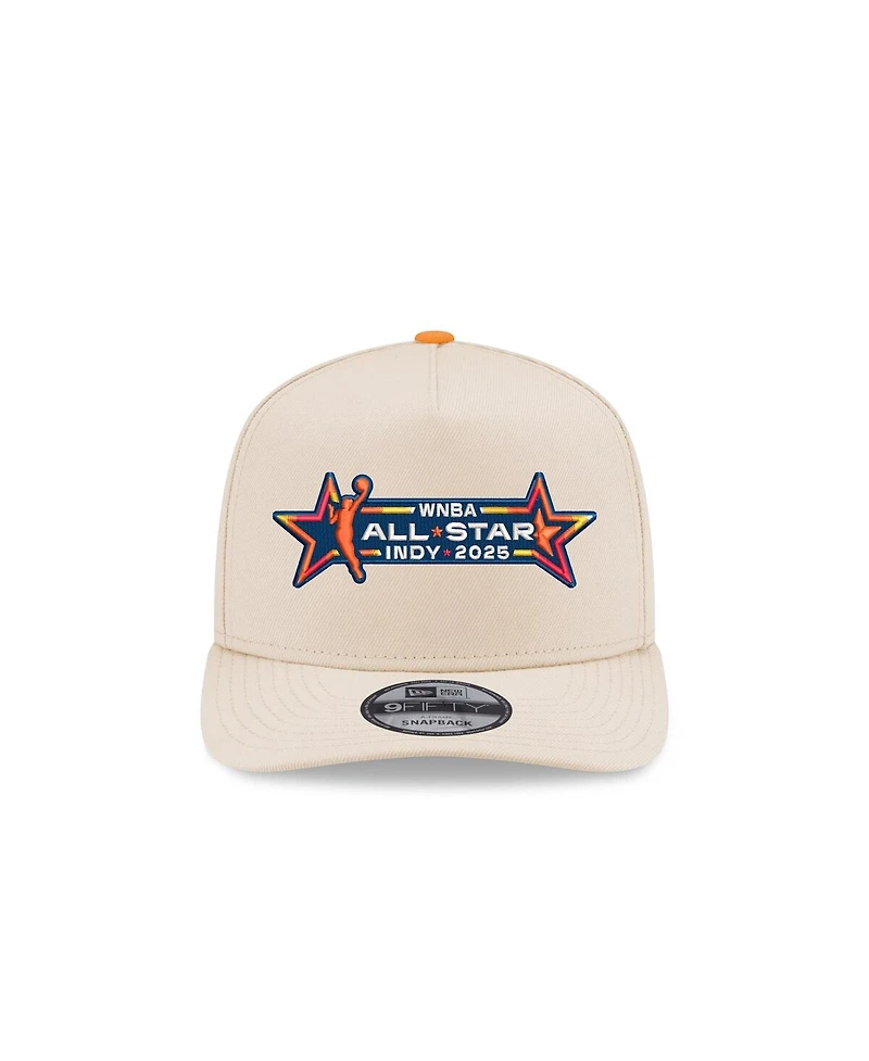 New Era Men's and Women's White 2025 Wnba All Star Game Logo A-Frame 9FIFTY Hat