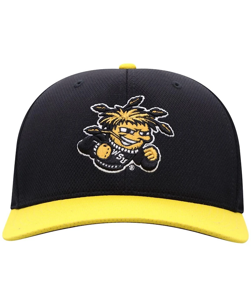 Top of the World Men's Black/Yellow Wichita State Shockers Reflex Two-Tone Flex Hat