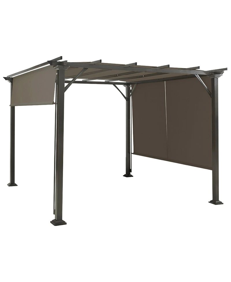Gymax 2PCS 16x4 Ft Universal Replacement Canopy for Pergola Structure Sun Awning