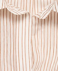 Mango Women's Semi-Transparent Striped Shirt