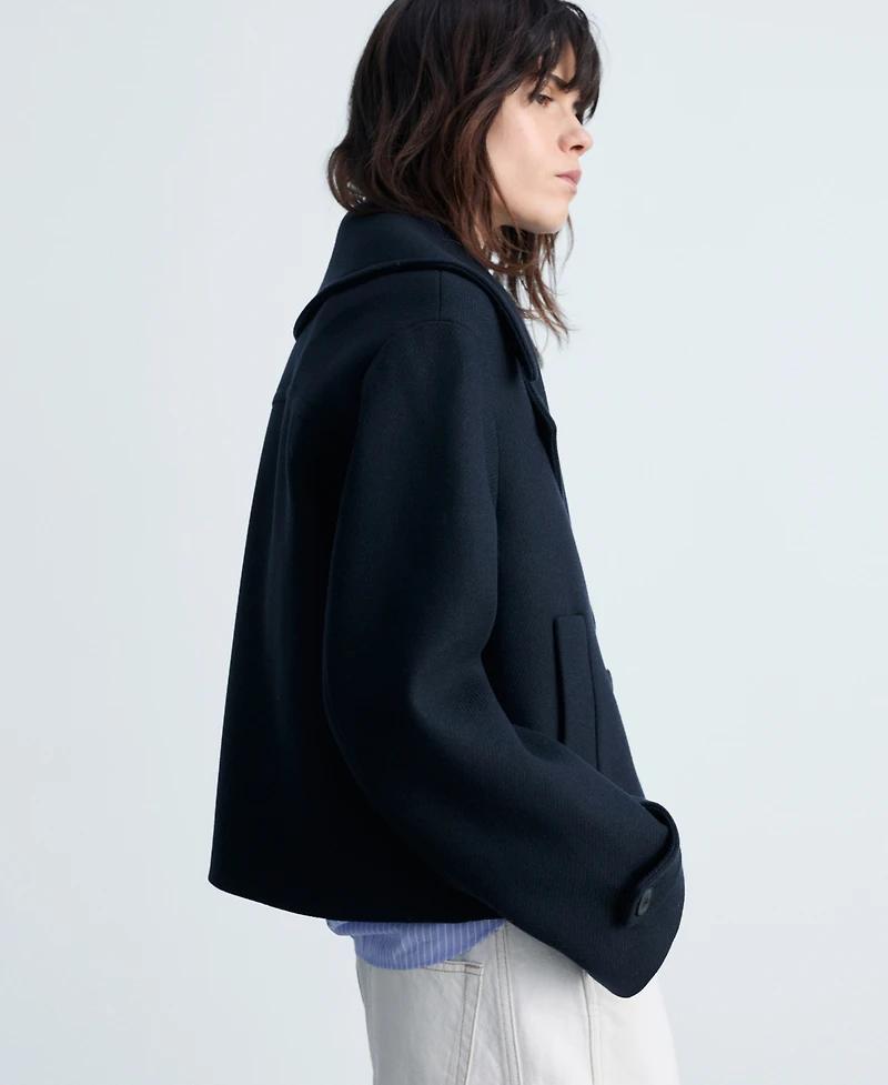 Mango Women's Maxi Lapels Wool-Blend Jacket