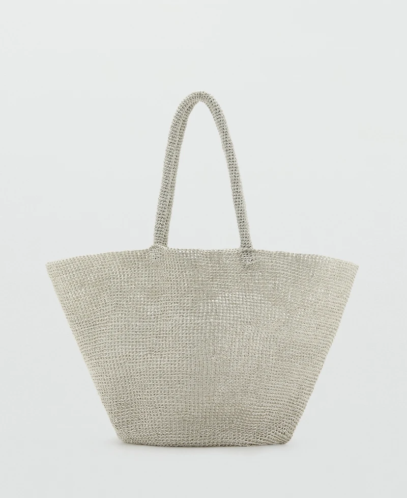 Mango Women's Mesh Shopper Bag