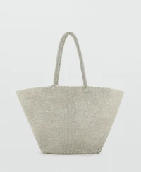 Mango Women's Mesh Shopper Bag