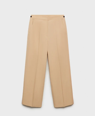 Mango Women's Straight-Cut Crop Pants