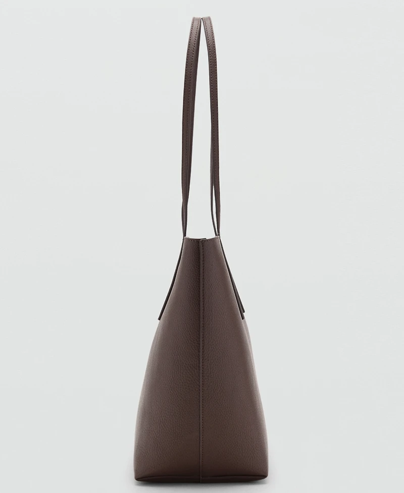 Mango Women's Double Handle Shopper Bag