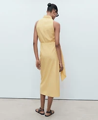 Mango Women's Knotted Shirt Dress