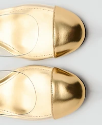 Mango Women's Combined Vinyl Heeled Shoes