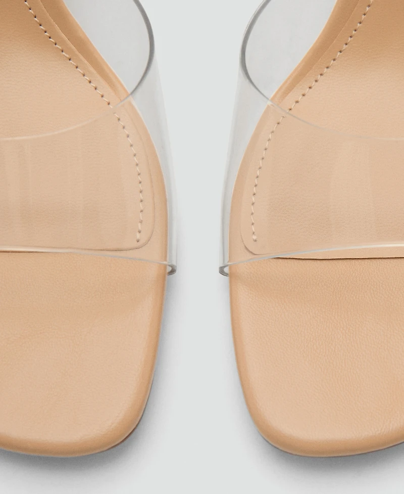 Mango Women's Vinyl Wedge Sandals