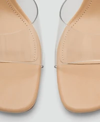 Mango Women's Vinyl Wedge Sandals