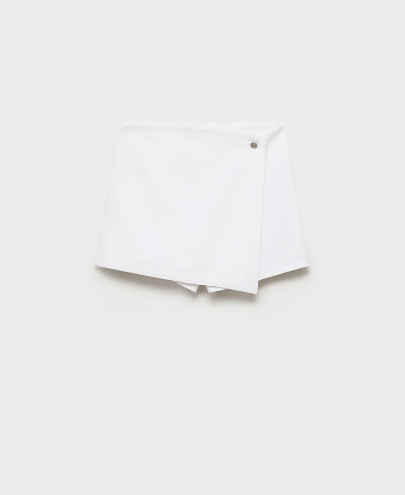 Mango Women's Wrapped Denim Skort