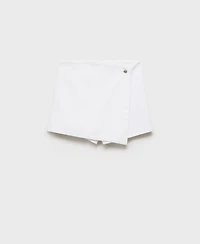 Mango Women's Wrapped Denim Skort