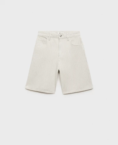 Mango Women's High-Waist Straight-Fit Denim Shorts