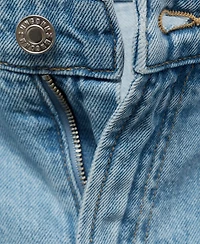 Mango Women's Mid-Rise Denim Pleated Bermuda Shorts