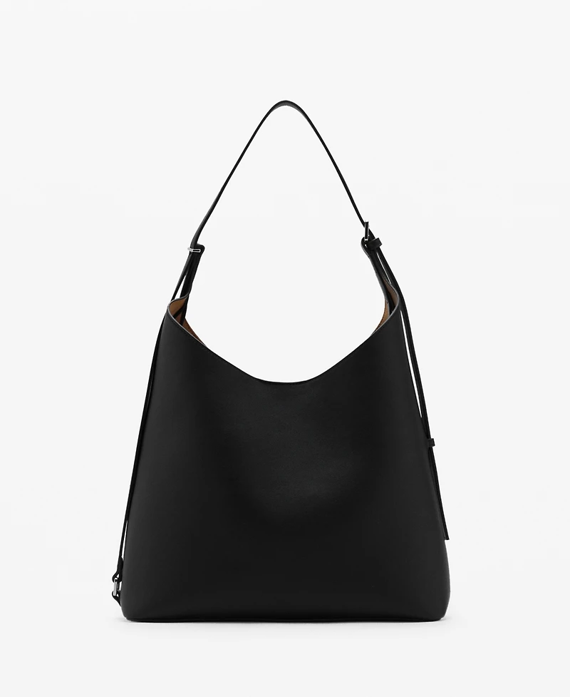 Mango Women's Buckle Shopper Bag