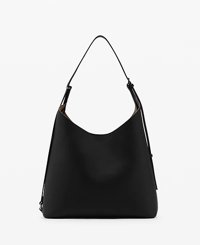 Mango Women's Buckle Shopper Bag