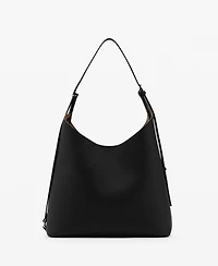 Mango Women's Buckle Shopper Bag