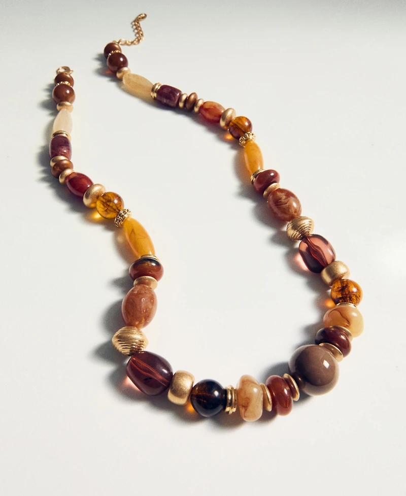 Mango Women's Combined Beads Necklace