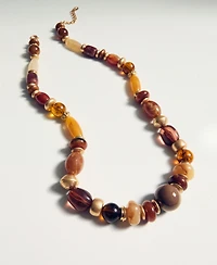 Mango Women's Combined Beads Necklace