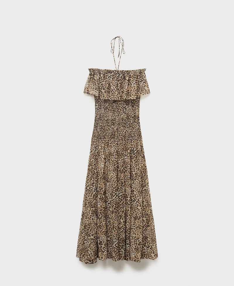 Mango Women's Leopard-Print Maxi-Dress