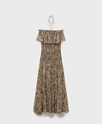 Mango Women's Leopard-Print Maxi-Dress
